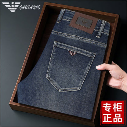 Men's Premium Slim Fit Stretch Jeans – Straight Leg Casual Denim Pants