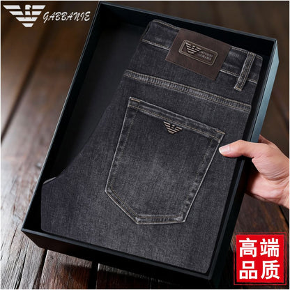 Men's Premium Slim Fit Stretch Jeans – Straight Leg Casual Denim Pants