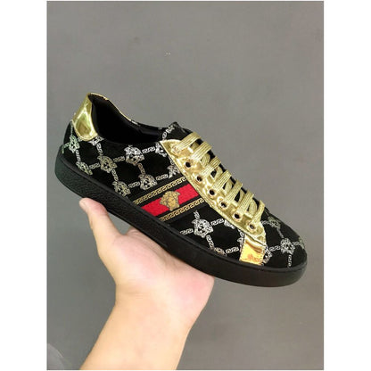 Men's Premium Lace-Up Sneakers – Breathable Casual Streetwear Shoes