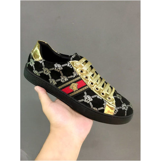 Men's Premium Lace-Up Sneakers – Breathable Casual Streetwear Shoes