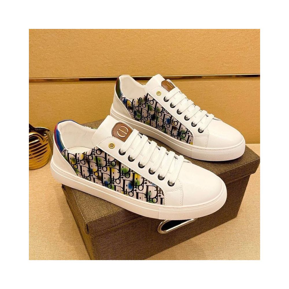 European style luxury high end men s shoes trendy men s casual shoes new spring and autumn styles white sneakers popular online sneakers image 2