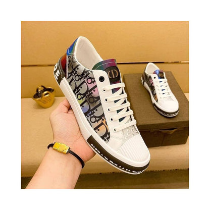 European style luxury high end men s shoes trendy men s casual shoes new spring and autumn styles white sneakers popular online sneakers image 3