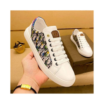 Men's Premium White Fashion Sneakers