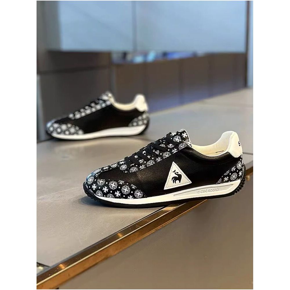ZongCaoleader trendy genuine leather Agan shoes comfortable soft soled rooster print casual white sneakers image 3