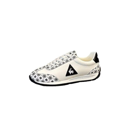 ZongCaoleader trendy genuine leather Agan shoes comfortable soft soled rooster print casual white sneakers image 4