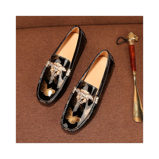 Men's Premium Leather Loafers – Luxury Slip-On Dress Shoes