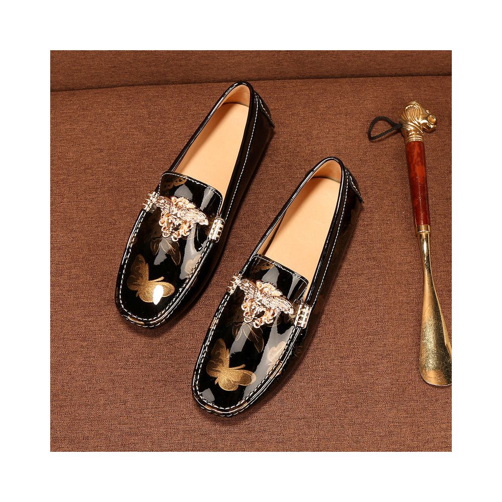 Men's Premium Leather Loafers – Luxury Slip-On Dress Shoes
