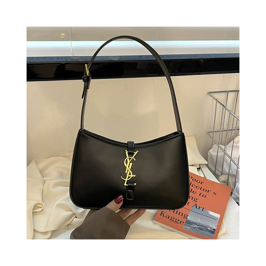 Women's Elegant Baguette Shoulder Handbag – Fashion PU Leather Purse