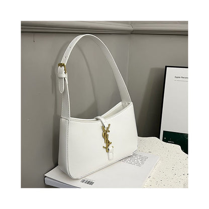 Women's Elegant Baguette Shoulder Handbag – Fashion PU Leather Purse