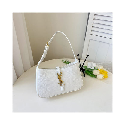 Women's Elegant Baguette Shoulder Handbag – Fashion PU Leather Purse