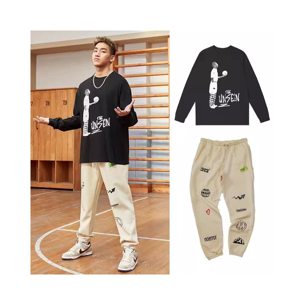 Men's Butterfly Print Athletic Jogger Pants – Casual Streetwear Training Pants