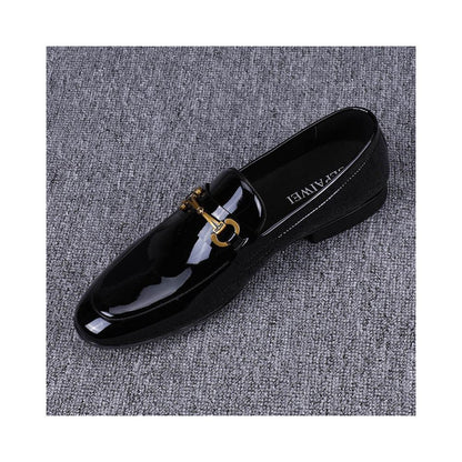 Men's Patent Leather Dress Shoes – Premium Slip-On Formal Loafers