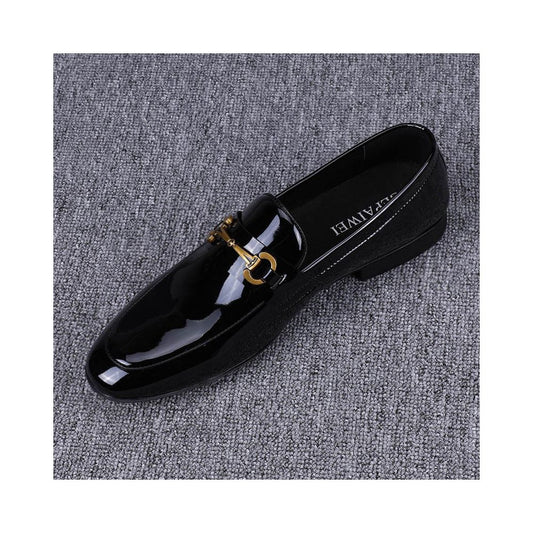 Men's Patent Leather Dress Shoes – Premium Slip-On Formal Loafers