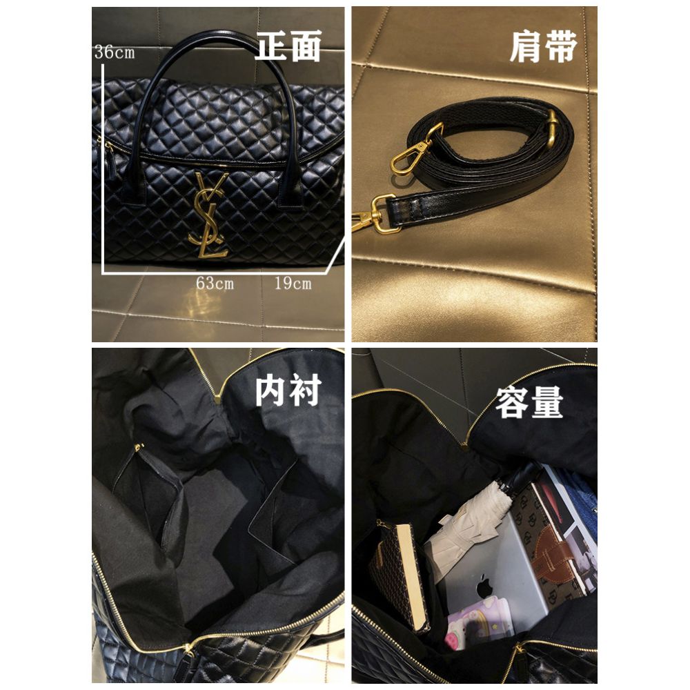 Hong Kong brand large capacity quilted textured women s tote bag new 2026 style fashionable and high end luggage crossbody bag image 3