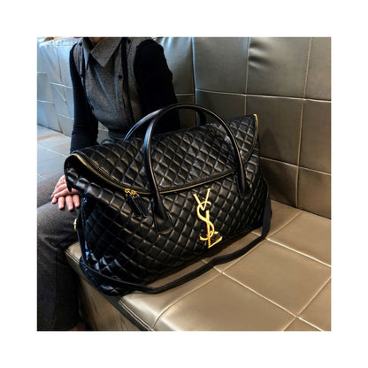 Women's Large Capacity Quilted Tote Bag – Stylish Everyday Shoulder Handbag