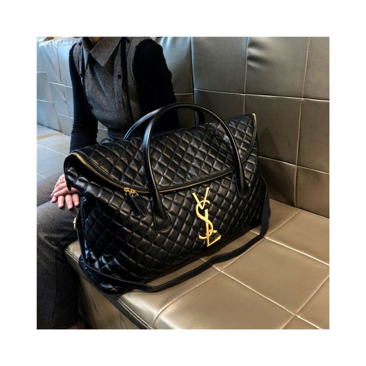 Women's Large Capacity Quilted Tote Bag – Stylish Everyday Shoulder Handbag