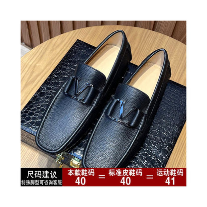 Men's Genuine Leather Loafers – Premium Slip-On Dress Shoes