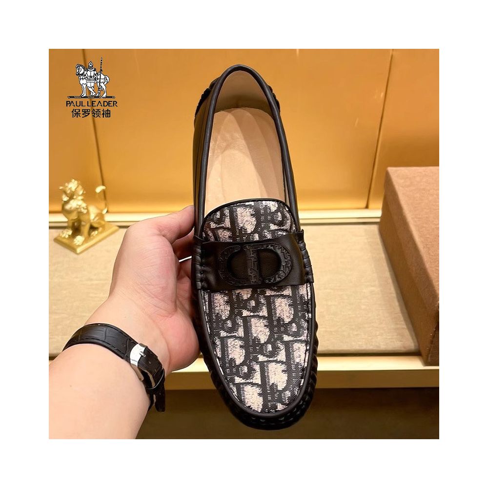 Men s Loafers 2026 Summer New Trend Luxury Thin Soft Sole Slip on Genuine Leather Casual Shoes image 2