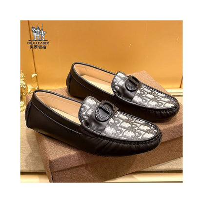Men s Loafers 2026 Summer New Trend Luxury Thin Soft Sole Slip on Genuine Leather Casual Shoes image 4