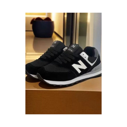 New autumn winter style Bellen 574 men s casual sports running shoes non slip wear resistant fashionable plus size lace up women s shoes image 1