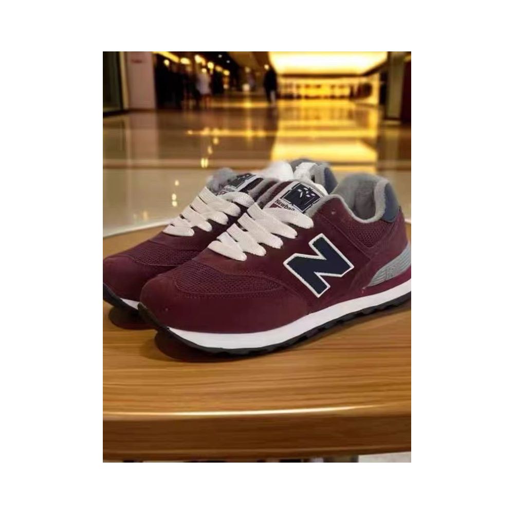 New autumn winter style Bellen 574 men s casual sports running shoes non slip wear resistant fashionable plus size lace up women s shoes image 2