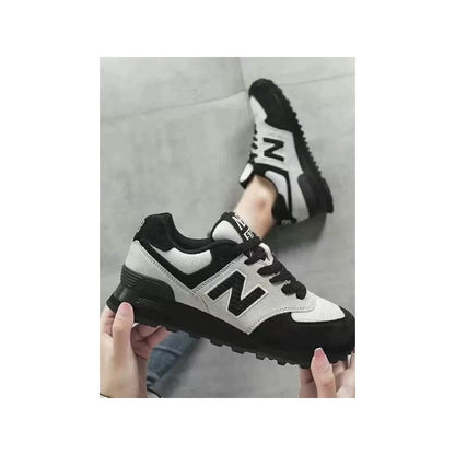 New autumn winter style Bellen 574 men s casual sports running shoes non slip wear resistant fashionable plus size lace up women s shoes image 3